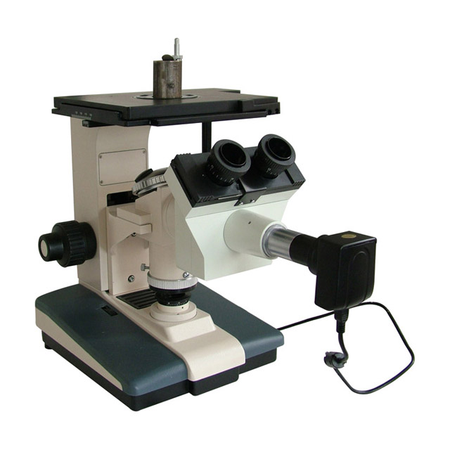 Three eye inverted metallographic microscope